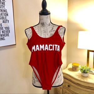Dixperfect Red Mamacita One Piece Swimsuit